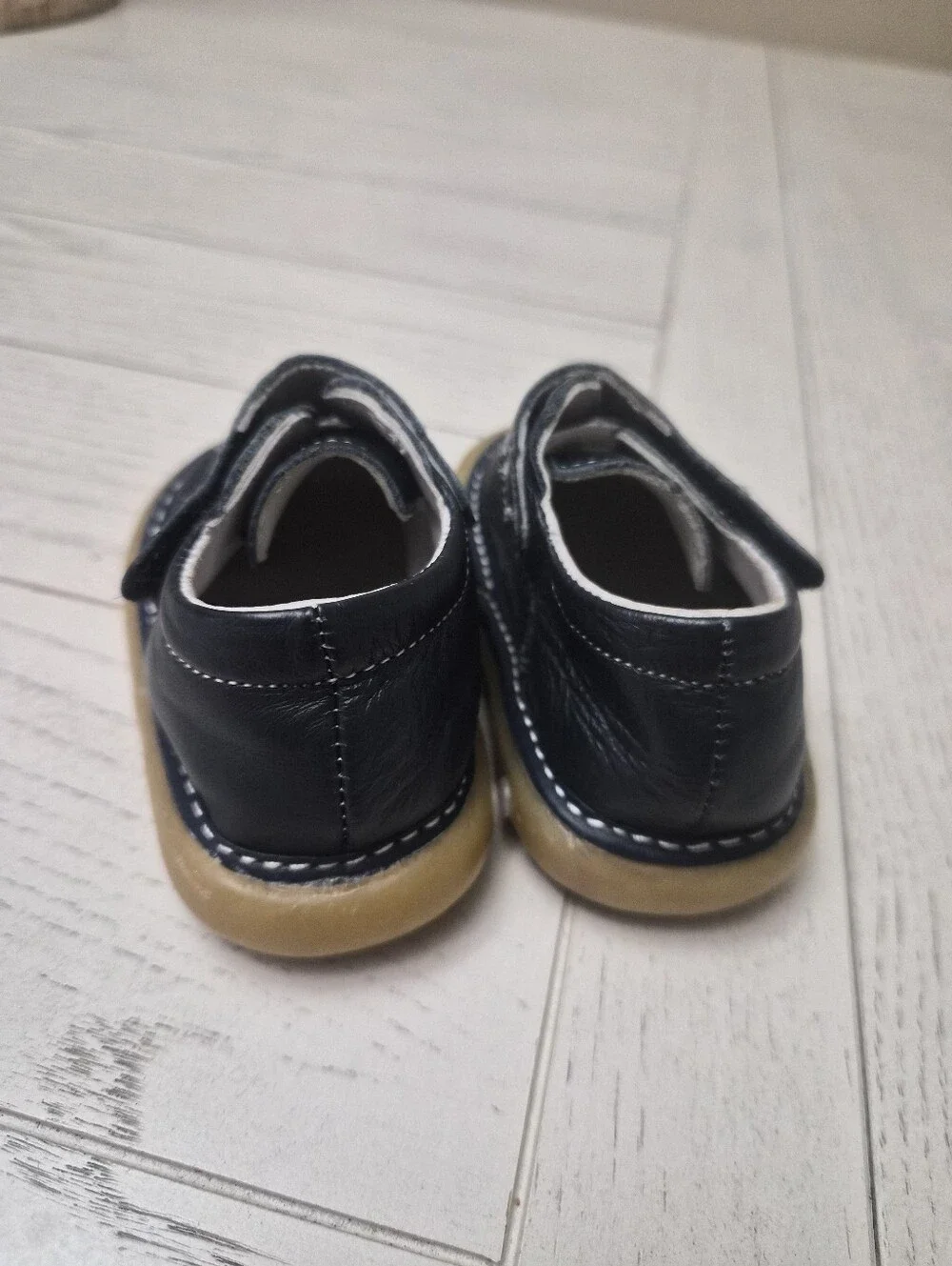 Wee Squeak Baby Boy Shoes Size 3 Navy Color